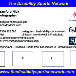 Promo card for pins postition 5-8 advert Rear of card